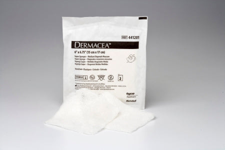 Cardinal Dermacea Fluff Dressing Cotton 12-Ply 6 X 6 Inch Square Sterile - 441201