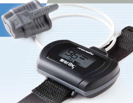 WristOx2 - Handheld Pulse Oximeter Battery Operated Visual Alarm - 3150USB-0101