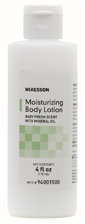 McKesson Medical Surgical McKesson Hand and Body Moisturizer 4 oz. Bottle Baby Fresh Scent Lotion - 94001500