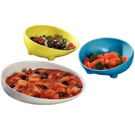 Sammons Preston - Scoop Dish Blue Reusable Melamine 7-1/4 Inch Diameter - 154502