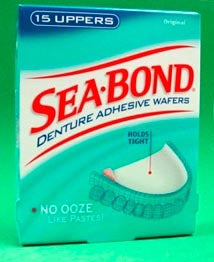 Combe Inc Sea-Bond Denture Adhesive 15 per Box Wafer - 1150900162