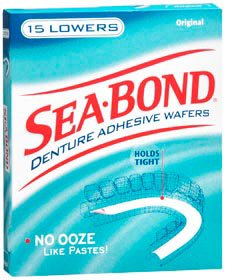 Sea•Bond - Denture Adhesive Wafer 15 per Box - 01150900163