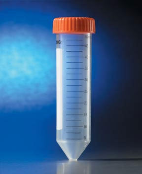 Corning CentriStar - Centrifuge Tube Conical Bottom Plain 29.1 X 114.4 mm 50 mL Orange Screw Cap Polypropylene Tube - 07203510