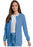Landau Uniforms - Warm-Up Jacket Teal Small Hip Length Reusable - 75221BTPSMALL