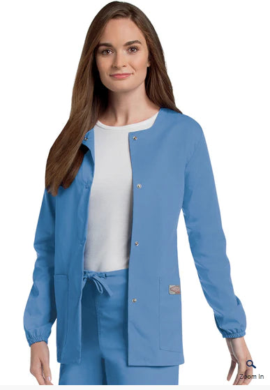 Landau Uniforms - Warm-Up Jacket Cobalt Blue Small Hip Length Reusable - 75221COBLTSMALL