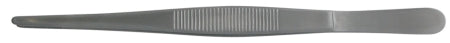 BR Surgical - Dressing Forceps 4-1/2 Inch Length Surgical Grade Stainless Steel NonSterile NonLocking Thumb Handle Straight Serrated Tips - BR10-10211