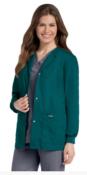 Landau Uniforms - Warm-Up Jacket Wine 4X-Large Hip Length Reusable - 7525RWP4XLG