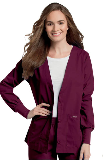 Landau Uniforms - Warm-Up Jacket Sandstone 3X-Large Hip Length Reusable - 7525SAP3XLG