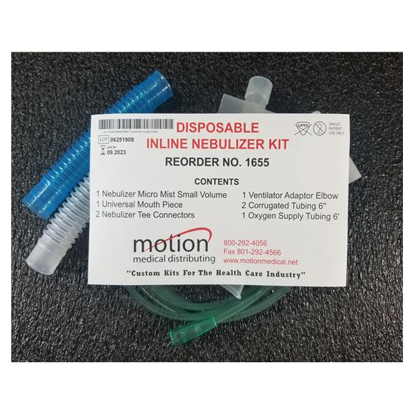 Motion Medical Distributing Kit Nebulizer For In-Line Svn Each, 50 Ea/Ca - 1655