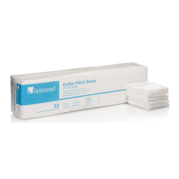 Richmond Dental Company Sponge Exodontia Exodontia Cotton Filled 2X2" 8 Ply Non-Sterile 5000/Cs - 300410