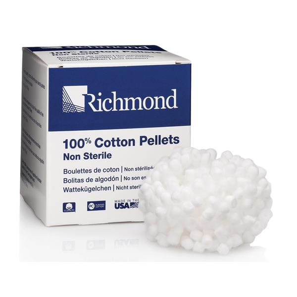 Richmond Dental Company Cotton Pellets Size 3 5/32 In 2500/Box - 100108