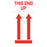 Tabbies "THIS END UP", (White&Red) - 2" H x 3" W, 500 per Roll - 43583