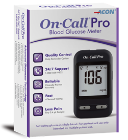 Acon Laboratories On Call Pro Control Solution Blood Glucose 3 X 2 mL Low, Normal, High - 755831