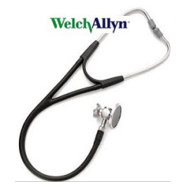 Welch-Allyn Stethoscope Cardiology Harvey Dlx Black Pediatric 28" 2-Head Ea - 5079-325P