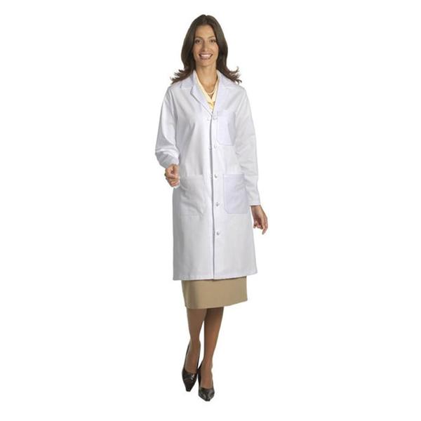 Fashion Seal Lab Coat 100% Sanforized Cotton Heavyweight Twill Unisex White 2X Large Ea - 437-2XL