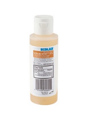 Ecolab Scrub-Stat 2% Surgical Scrub 1000 mL Dispenser Refill Bag 2% CHG (Chlorhexidine Gluconate) - 6062042