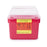 BD - Sharps Container 26 X 29 X 17 cm 8 Quart Red Base / Clear Lid Vertical Entry Hinged Snap On Lid - 305344