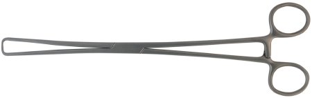 BR Surgical BR Surgical Tenaculum Forceps Schroeder-Braun 9-3/4 Inch Surgical Grade Stainless Steel NonSterile Ratchet Lock Finger Ring Handle Straight Blunt 1 X 1 Prongs - BR70-50425BL