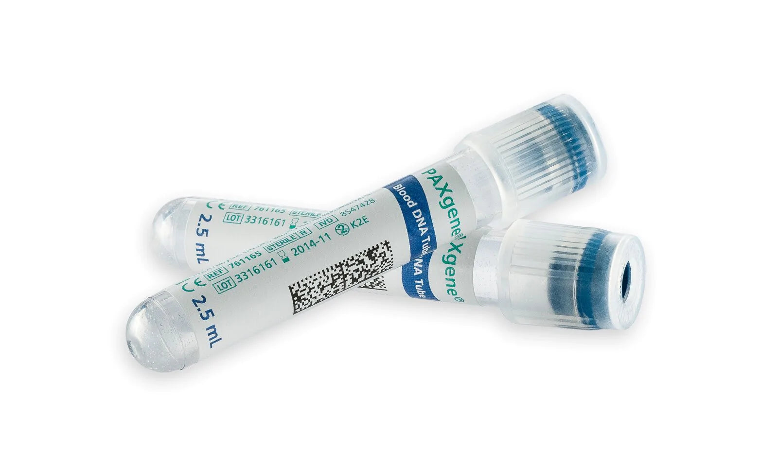 BD PAXgene - Venous Blood Collection Tube Blood DNA Tube K2 EDTA Additive 13 X 75 mm 2.5 mL Blue BD Hemogard Closure Plastic Tube - B761165