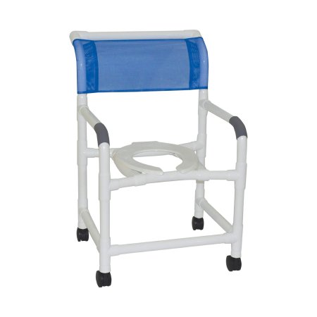 100 Series - Commode / Shower Chair PVC Frame - 122-3TW