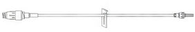 Becton Dickinson Maxplus Clear Extension Set 7 Inch Tubing 1 End Port 0.51 mL Priming Volume DEHP-Free - P2002-C