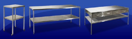 Auxo Medical Utility Table 24 X 48 X 34 Inch Stainless Steel - AM-MCM507