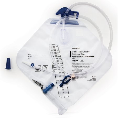 McKesson - Urinary Drain Bag Anti-Reflux Valve Sterile 2000 mL Vinyl - 37-2802