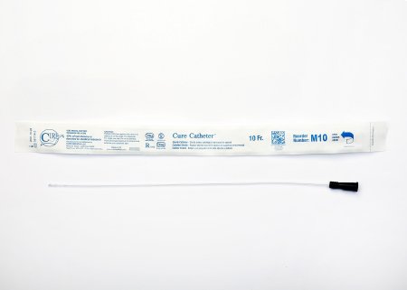 Cure Catheter - Urethral Catheter Straight Tip Uncoated PVC 10 Fr. 16 Inch - M10