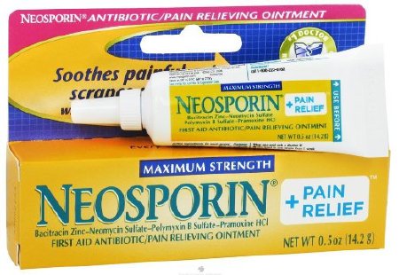 Neosporin + Pain Relief - First Aid Antibiotic with Pain Relief Ointment 0.5 oz. Tube - 00501370405