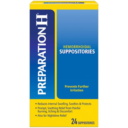 Preparation H - Hemorrhoid Relief Rectal Suppository 24 per Box - 00573288320