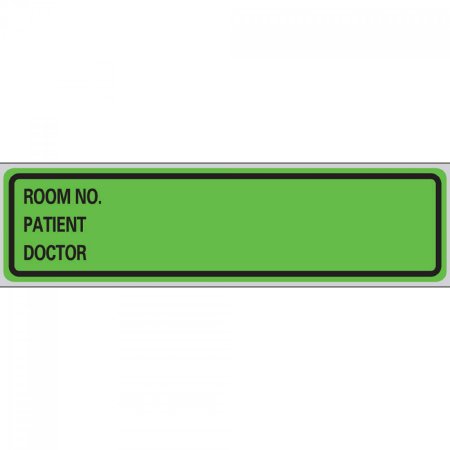 Pro-File - Blank Label Tape Multipurpose Label Green 1-3/8 X 5-3/8 Inch - NPF-2286-3
