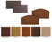 Matrix II - Headboard / Footboard with Staff Control Center Crown Style Wild Cherry - ZL811004CCR
