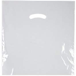 Medegen Medical Products LLC Patient Care Bag 9 X 12 Inch Plastic Diecut Handle White - SG9WHI