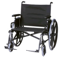 Gendron Regency XL 2002 Bariatric Wheelchair Desk Length Arm Removable Arm Style Mag Wheel Black 24 Inch Seat Width 600 lbs. Weight Capacity - 5624-18-61-36