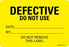 Precision Dynamics MedVision Pre-Printed Label Communication Fill In DEFECTIVE DO NOT USE Date:______________ By:_________________ DO NOT REMOVE THIS LABEL Yellow 2 X 2-15/16 Inch - V08SY4374