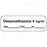 PDC - Drug Label Anesthesia Label Dexamethason4 mg/mL Date_Time_Int White 1/2 X 1-1/2 Inch - LAN-132D4