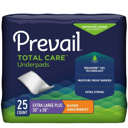 Prevail Total Care - Underpad 30 X 36 Inch Disposable Polymer Heavy Absorbency - UP-425