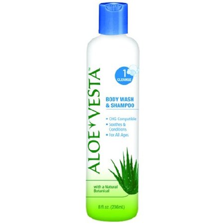 Convatec Aloe Vesta Shampoo and Body Wash 8 oz. Squeeze Bottle Scented - 324609