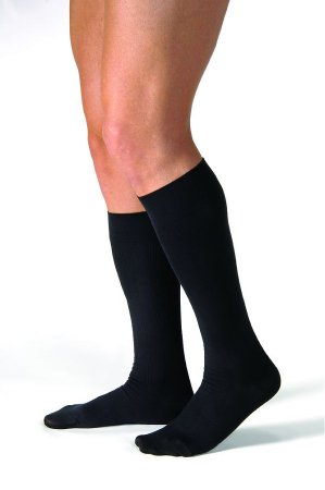 JOBST for Men Casual - Compression Stocking Knee High Large Black Closed Toe - 113118
