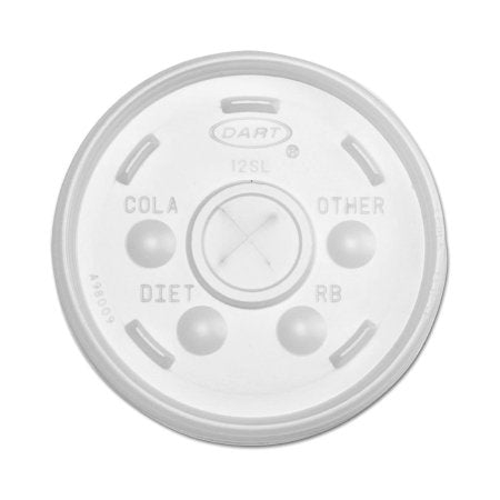 Dart - Straw Slot Lid 12 oz., Translucent - 12SL