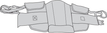 Drive Medical - Sling 2 Point Large 400 lbs. Weight Capacity - 13263F