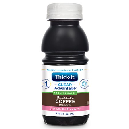 Thick-It Clear Advantage - Thickened Decaffeinated Beverage 8 oz. Bottle Coffee Flavor Ready to Use Nectar Consistency - B469-L9044