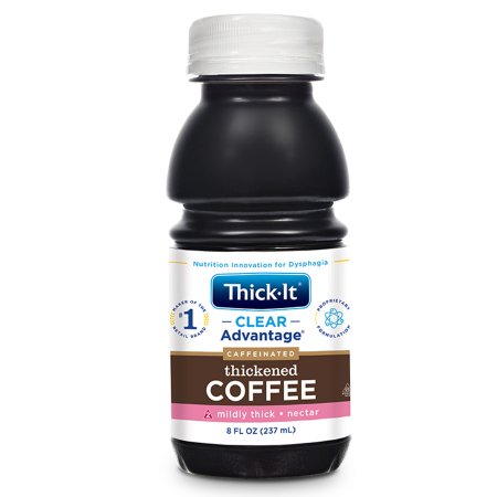 Thick-It Clear Advantage - Thickened Beverage 8 oz. Bottle Coffee Flavor Ready to Use Nectar Consistency - B467-L9044