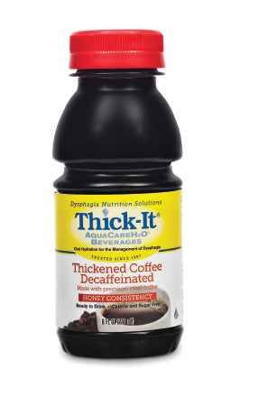 Kent Precision Foods Thick-It AquaCareH2O Thickened Decaffeinated Beverage 8 oz. Bottle Coffee Ready to Use Honey Consistency - B473-L9044