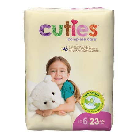Cuties - Unisex Baby Diaper Size 6 Disposable Heavy Absorbency - CR6001