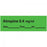 Precision Dynamics Pre-Printed Label Anesthesia Label Atrophine 0.4 Mg/mL Green 1-1/2 X 1/2 Inch - AN-1D04