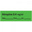 Precision Dynamics - Drug Label Anesthesia Label Tape Atropine0.4 mg/mL Date_Time_Int Green 1/2 X 1-1/2 Inch - AN-1D04