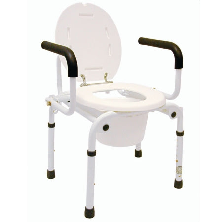 Patterson Medical Supply Commode Chair Steel Frame 19 to 23 Inch Height - 81499334