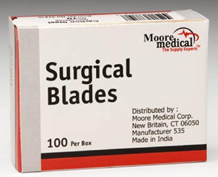 McKesson McKesson Surgical Blade Carbon Steel Size 10 NonSterile Disposable - CARB #10NS