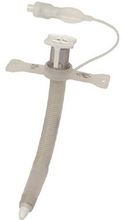 Bivona TTS Hyperflex Extra Length - Tracheostomy Tube Fixed Neck Flange Size 9 Cuffed - 67FHXL90